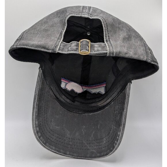 Take A Hike Hat Cap Adjustable Strap Back Gray Faded Colorful Mountains Hiking - Picture 4 of 5